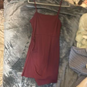 Altrd state maroon side split mini dress worn twice.